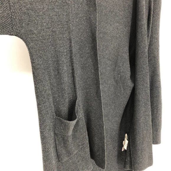 Aritzia Wilfred Grey Knit Copernic Silk Cashmere Open Cardigan size XXS - Picture 10 of 16